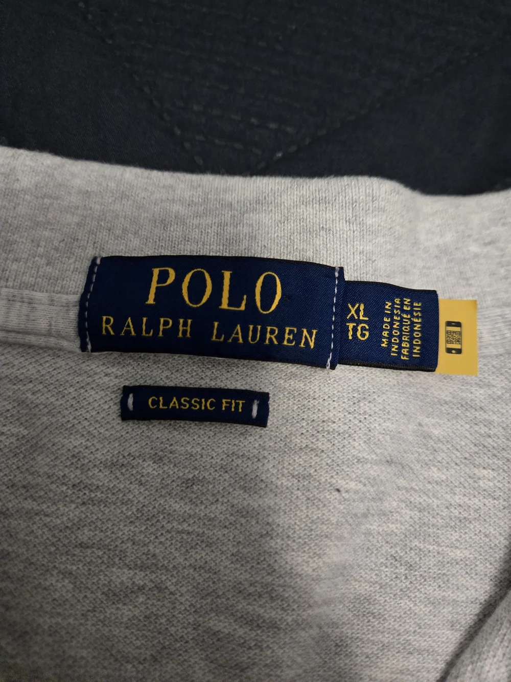 Polo by Ralph Lauren Light Heather Gray Classic Polo with Navy Pony